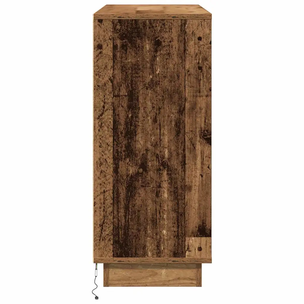 Madia LED Legno vecchio 90 x 32 x 75 cm Legno multistrato 869680