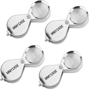 Vergrootglas multifunzionale da 4 pezzi - 30 pezzi - Opacchiabile - per diamanti, pietre preziose, piante - ingrandimento diretto.