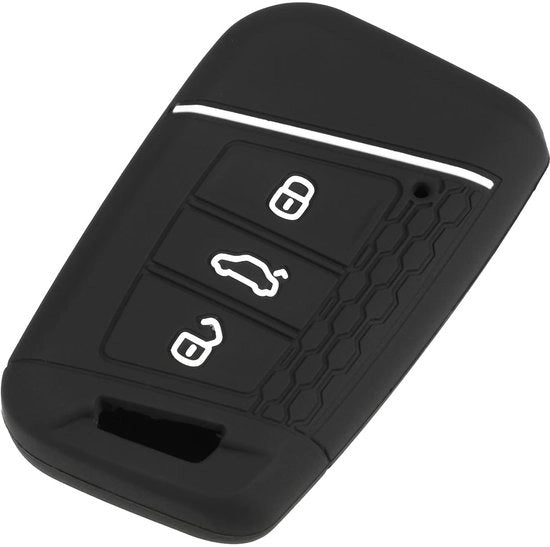 Accessori per chiavi in silicone, 3 interruttori, nero/bianco, resistente alla abrasione e corrosione, protezione contro graffi, nessuna perdita di segnale, porta chiavi
