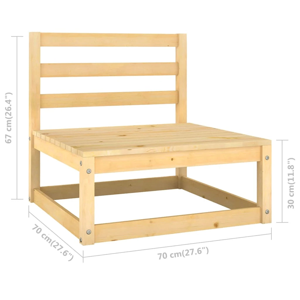 Set di mobili da giardino mobili da esterno 4 pezzi con cuscini legno massello di pino 02_0016112