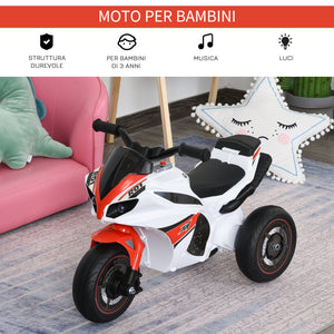 Moto Cavalcabile per Bambini   Bianco e Rosso