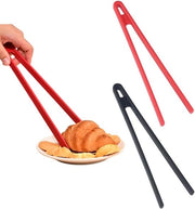 Pacco di 2 Spiedini in Silicone per Cottura Spiedini Antifango Spiedini per Cucina Resistente a Temperatura Alta e Bassa (29 cm) Nero e Rosso