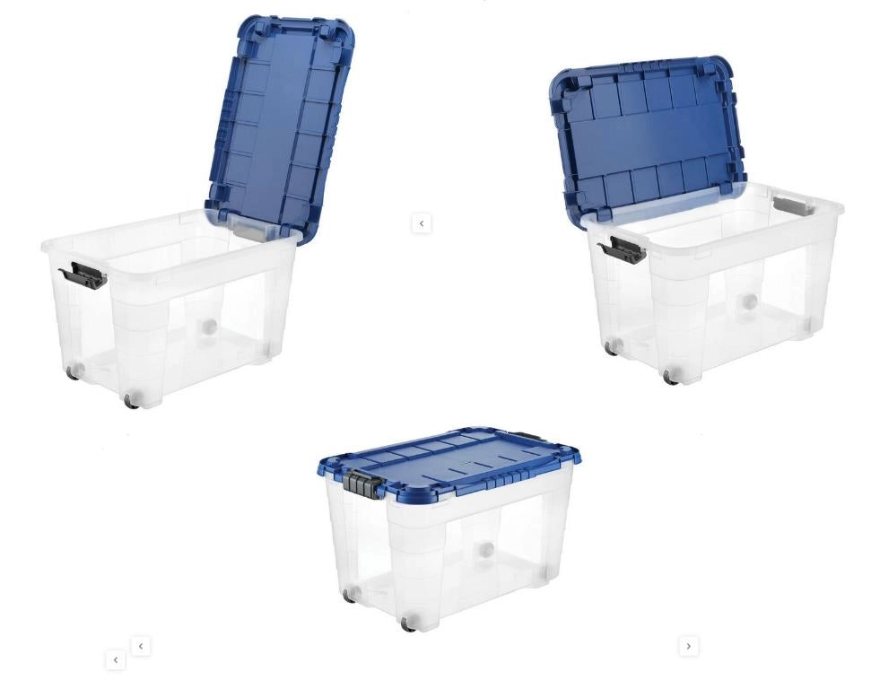 Contenitore Box Scatola Abiti Magic Trasparente con Coperchio 40 Litri