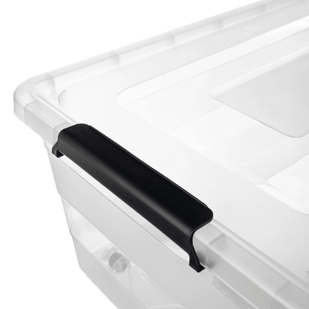 Organizzatore per giocattoli in plastica KADAX da 55 litri con coperchio