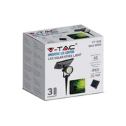 Faretto 2W LED da giardino con pannello solare IP65 6400K