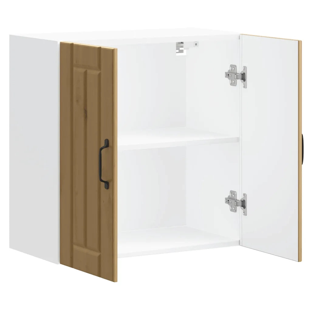 Pensile da Cucina Lucca Rovere Artigianale in Legno Multistrato 853826