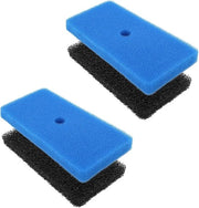 Set di 4 Filtri per Piscina in Spongia - Coarse e Fine - Compatibile con Filterbox per Piscine Esterne - Acquari - Fontane - 52231 52229 - Cascate - Nero, Blu