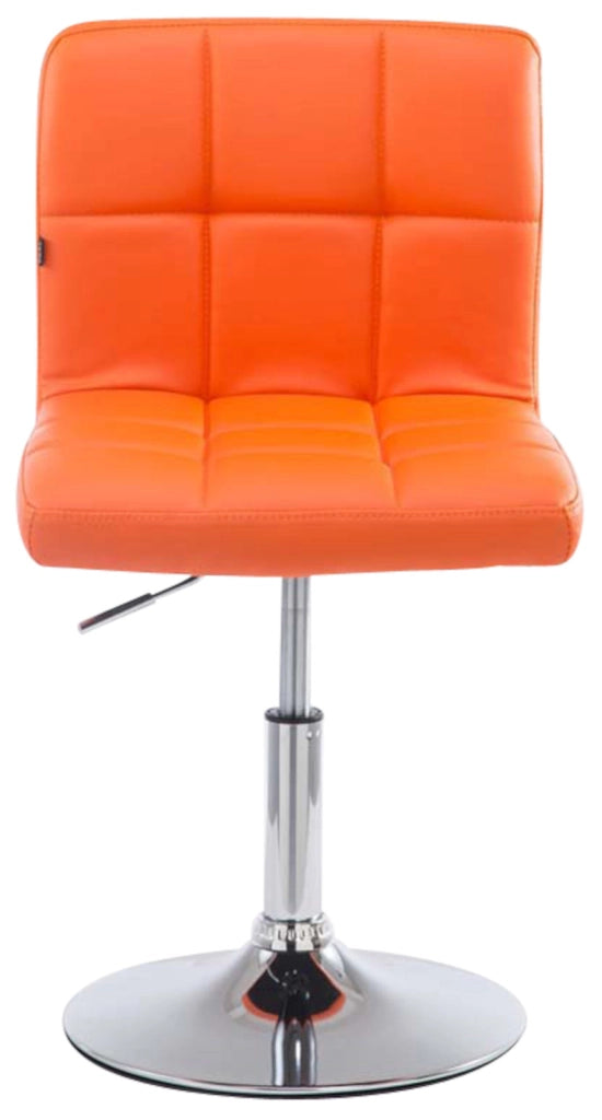 Set 4 sedie da lounge Palma similpelle arancione