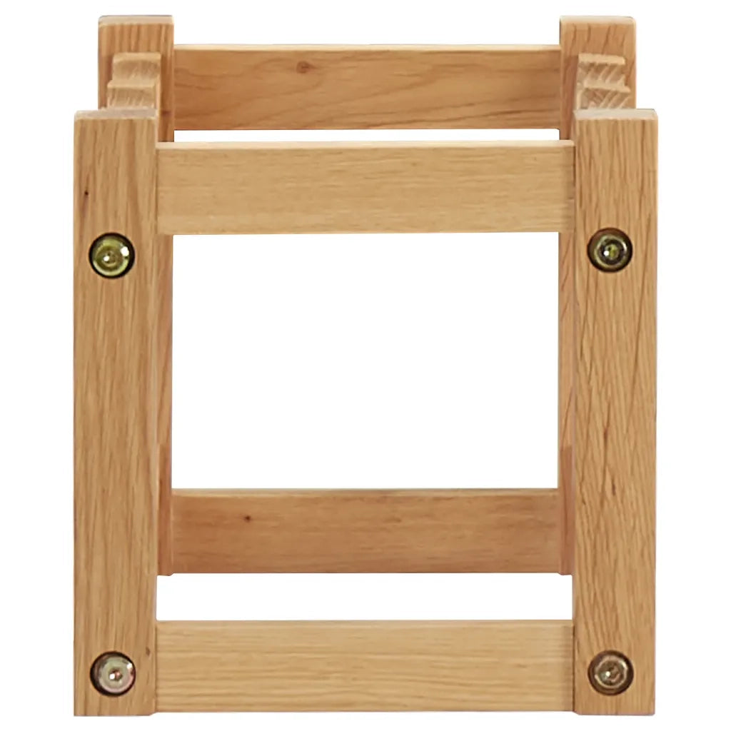 Cantinetta per 6 Bottiglie 37x21x21 cm Legno Massello di Rovere 289201