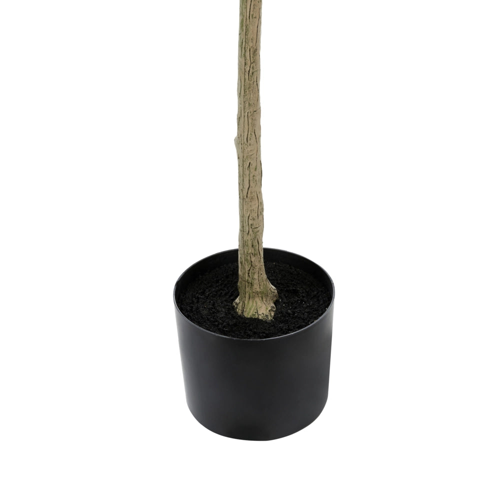 Ulivo artificiale in vaso con vas nero 153 cm pianta da interno ed esterno