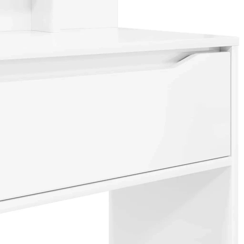 Tavoli da Trucco per Camera da Letto con cassetto Bianco Lucido