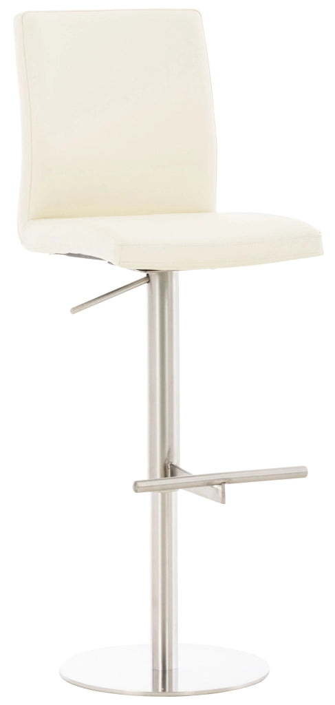2er Set Barhocker Cadiz Kunstleder edelstahl