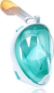 Set di immersione per adulti maschera da subacqueo vista panoramica alta risoluzione design canale anti-condensione con flusso d'aria doppio visiera resistentente allo schizzo dimensione blu-L/XL