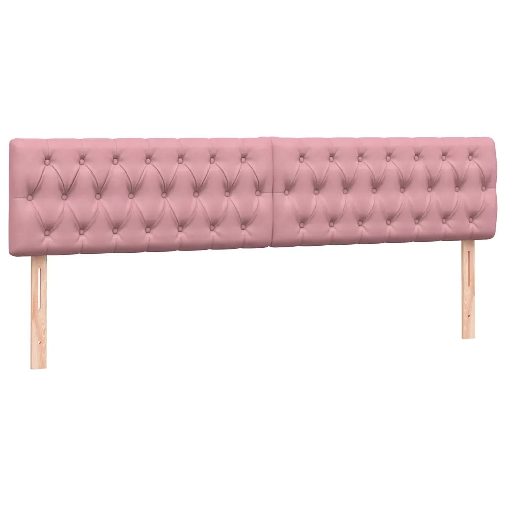 Giroletto a Molle con Materasso Rosa 180x210 cm in Velluto 3316514