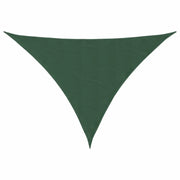 Parasole a Vela Oxford Triangolare 3,5x3,5x4,9 m Verde Scuro