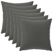 Federa 6 pcs HEERLEN Antracite 40 x 40 cm Poliestere 908549