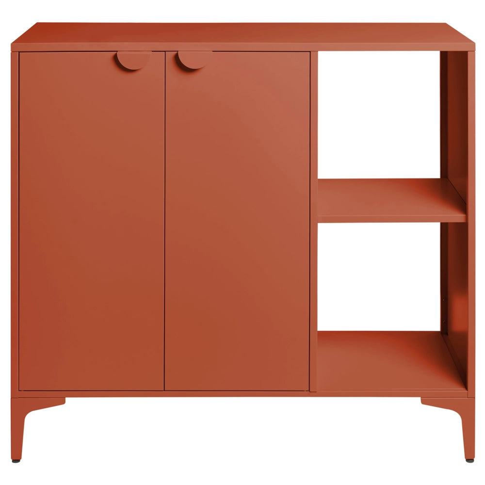 Mobile contenitore in acciaio marrone dorato mobile contenitore per l'ufficio domestico con 2 cassetti design industriale mobile contenitore