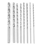 Set di Forbici a Spirale 8 pezzi - Lame Extra Lunghe 200 mm - HSS - Per Legno/Aluminium/Komposit - Facile da Utilizzare - Per Forare Profondi Buchi - Kit di Forbici