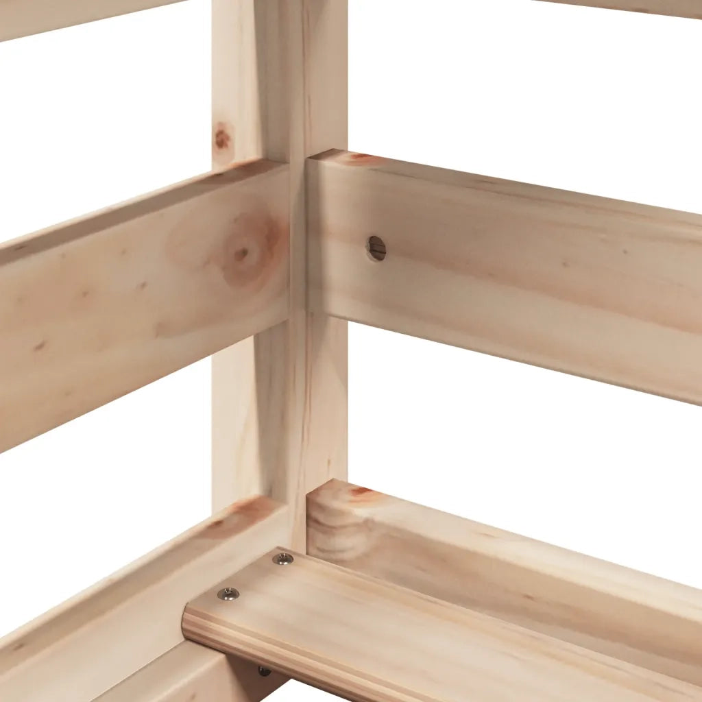 Letto a Castello senza Materasso 90x200cm Massello Pino