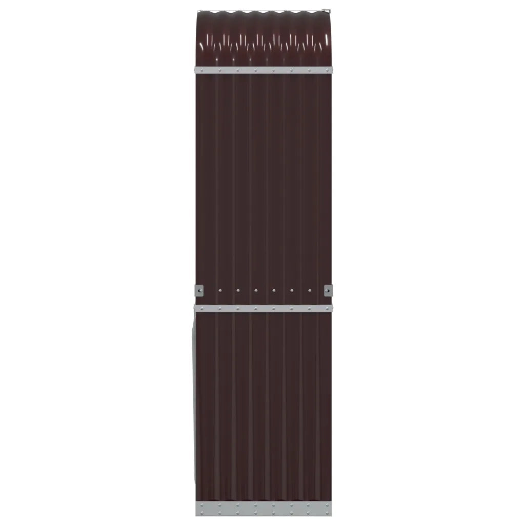 Portaceppi Marrone 40x45x170 cm in Acciaio Zincato 364568