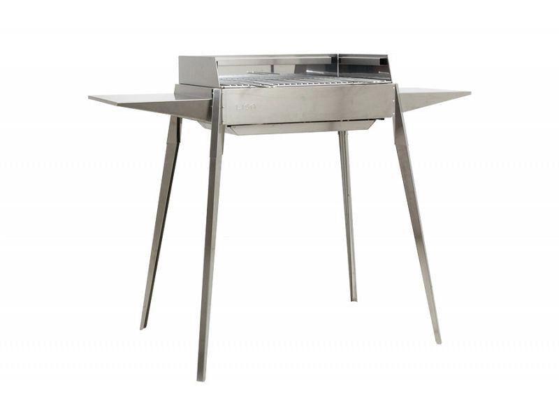 Barbecue a carbone Lisa Etna portatile in acciaio inox