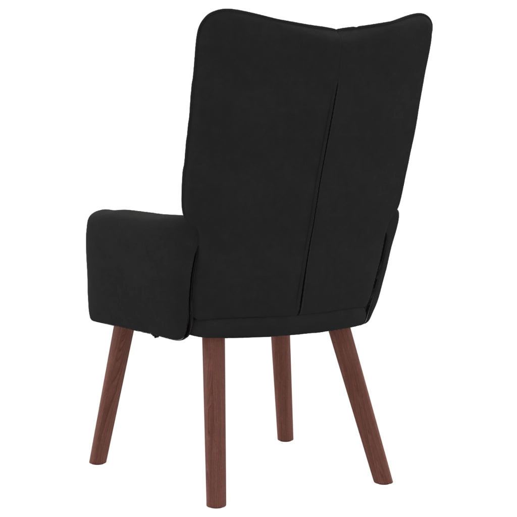 Poltrona Relaxante in Velluto Nero