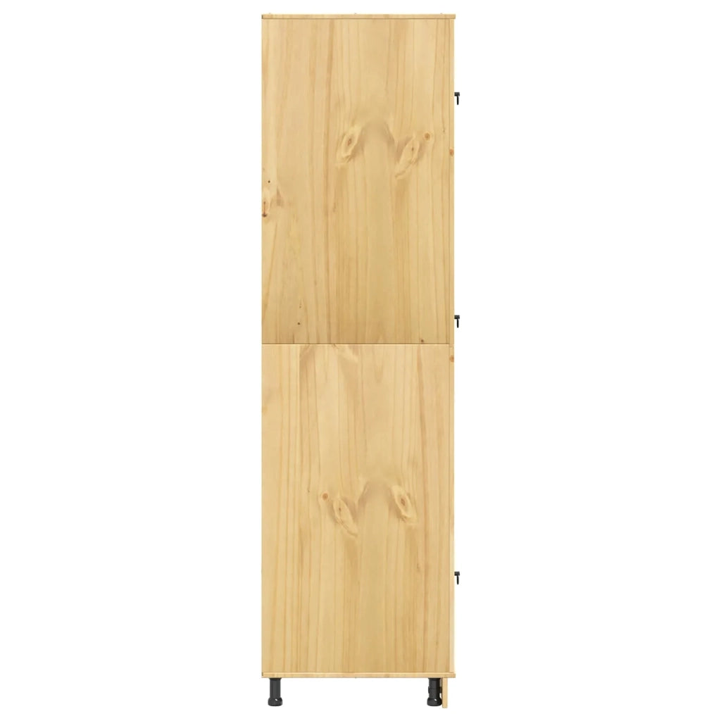Armadietto SKI Marrone Miele 66 x 58 x 207 cm Pino massello 42007572