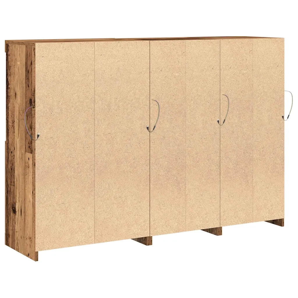 Credenza-Buffet-Armadio da cucina Legno vecchio 142.5 x 37 x 100 cm Legno multistrato 584042