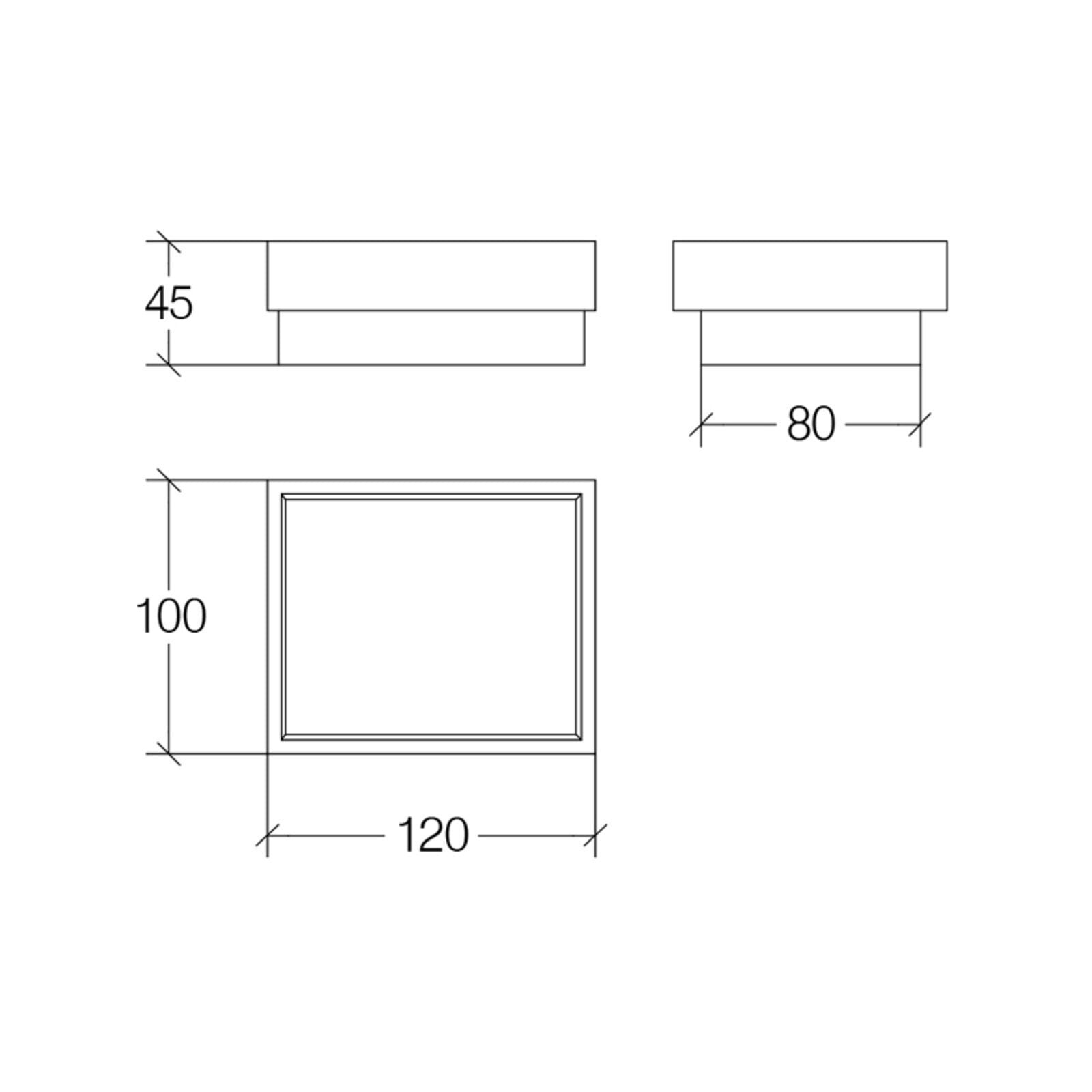 Lineabeta - Vaschetta portasapone Skuara in ceramica bianco L.12cm
