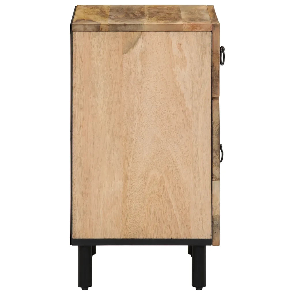 Comodino 50x33x60 cm in Legno Massello di Mango 358220