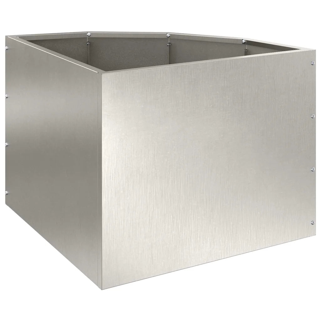 Vaso d'angolo Argento 45 x 45 x 35 cm Acciaio inossidabile