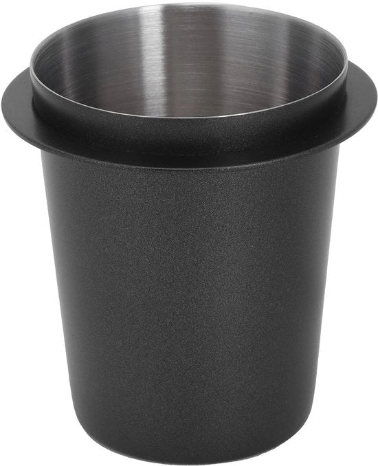 Doseerbekker in Acciaio Inossidabile da 58mm - Antiscivella - Accessorio per Macchina del Caffè - Bicchiere per Polveri - Doseerbekker Durevole e Facile da Pulire