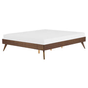 Letto 160 x 200 cm in frassino scuro 160 x 200 cm con rete a doghe