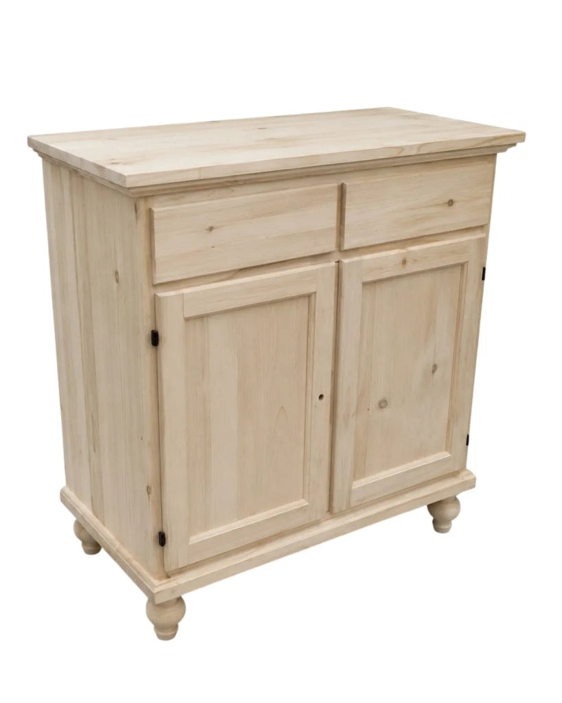 Madia credenza in legno 2 porte grezzo l.90 p.40 h.94 (954) - Mobili 2G