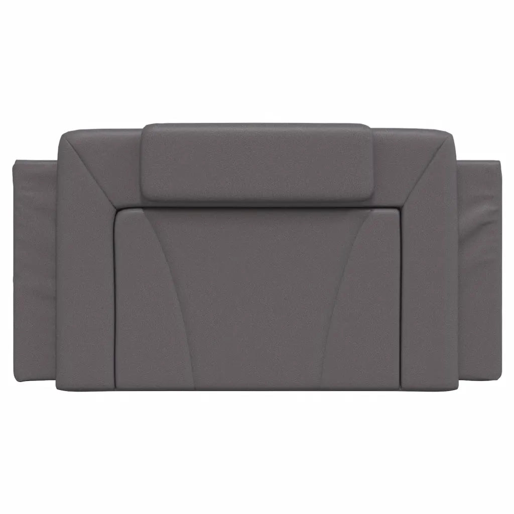 Cuscino Testiera Viana Grigio 100 cm in Similpelle 374777