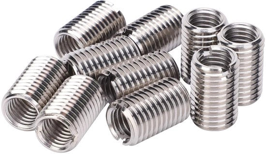 Impugnatura per riduzione - 10 pezzi - Binnendraad M12x1.75mm - Buitendraad M16x2mm - Larghezza 20mm - Acciaio inossidabile - Impugnatura di fissaggio
