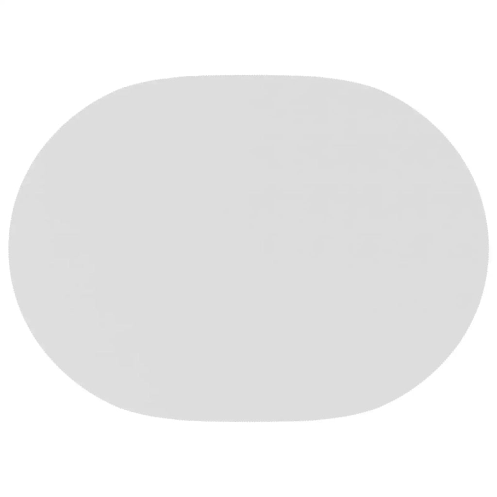 Tovaglia da Tavolo Ovale Bianco 130 x 180 cm Poliestere 42039916