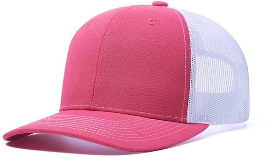 Cappello da Baseball per Uomo - Cappello da Baseball per Uomo Respirante - Cappello da Baseball per Uomo e Donna - Gassato in Rosa e Bianco
