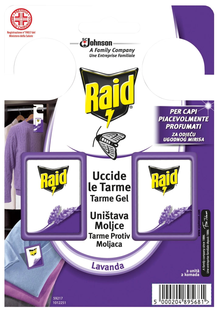 TARME GEL LAVANDA RAID 2 PZ- S.C.JOHNSON ITALY- 24,0 confezione
