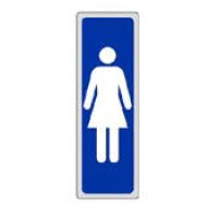 ETICHETTA ADESIVA 15X5 FIGURA DONNA confezione da PEZZI 10