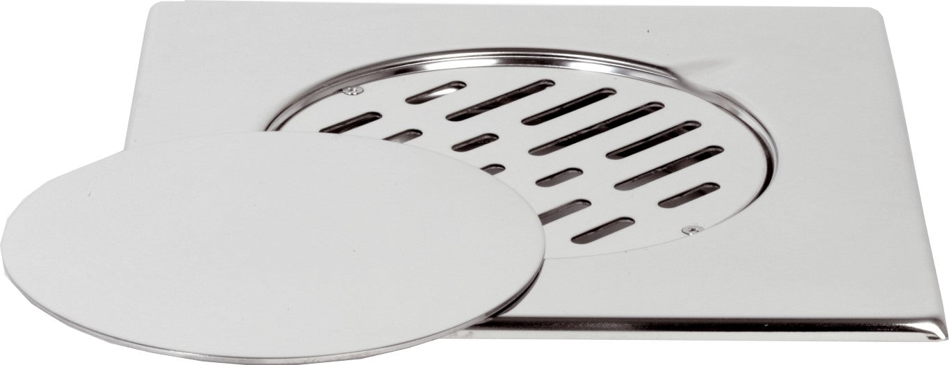 Copertura a pavimento 20x20 con griglia fissa e coperchio mobile