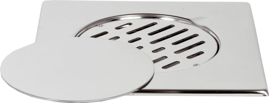 Copertura a pavimento 20x20 con griglia fissa e coperchio mobile