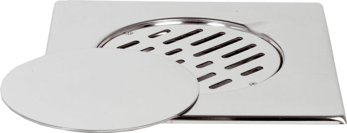 Copertura a pavimento 20x20 con griglia fissa e coperchio mobile