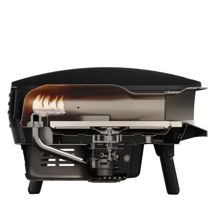 Forno per Pizza Portatile a Gas Witt Pizza Etna Piccolo Rotante 13" - Nero