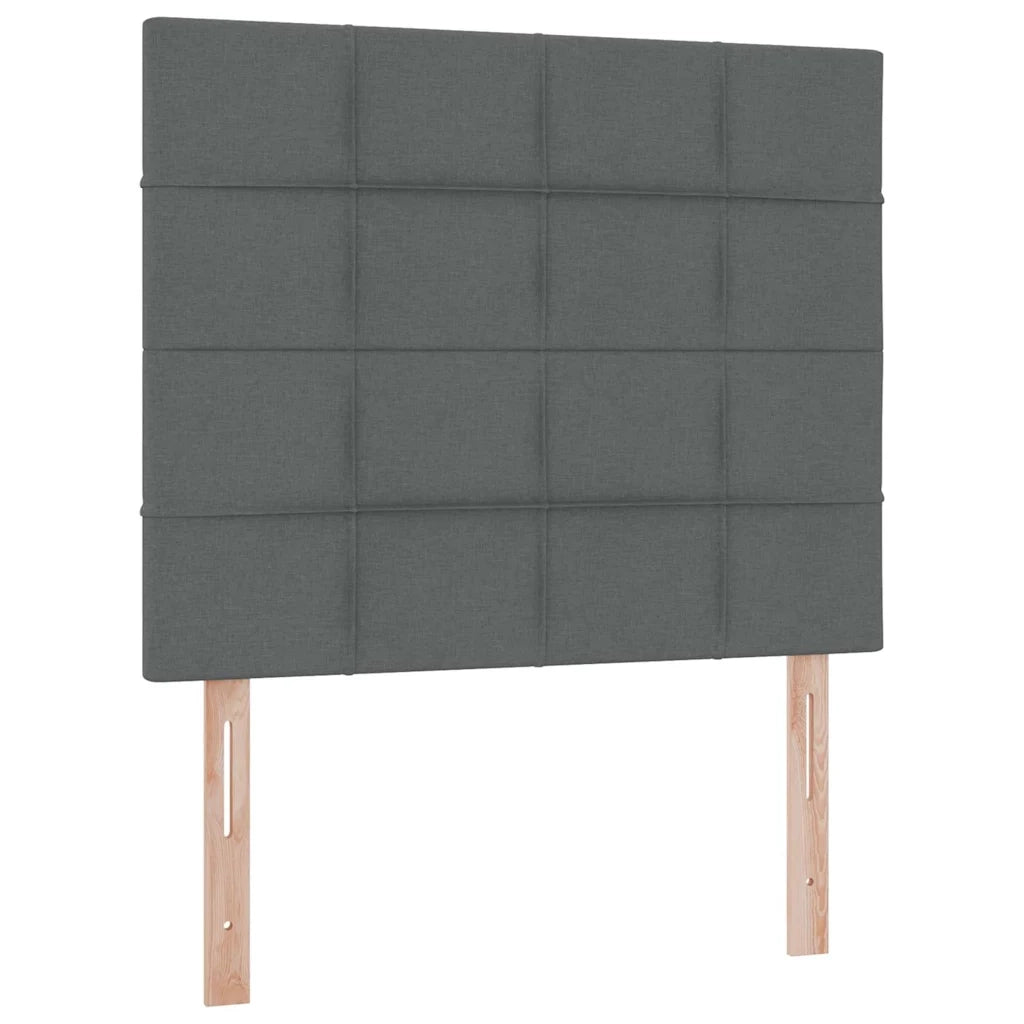 Letto con contenitore e materasso Grigio scuro 120 x 190 cm 3371767