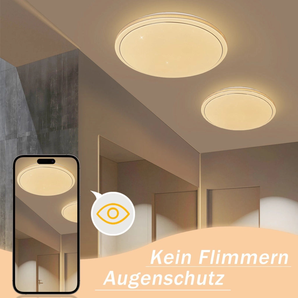ZMH Lampada da soffitto LED cielo stellato 12W 27cm bianco caldo per camera letto cucina soggiorno
