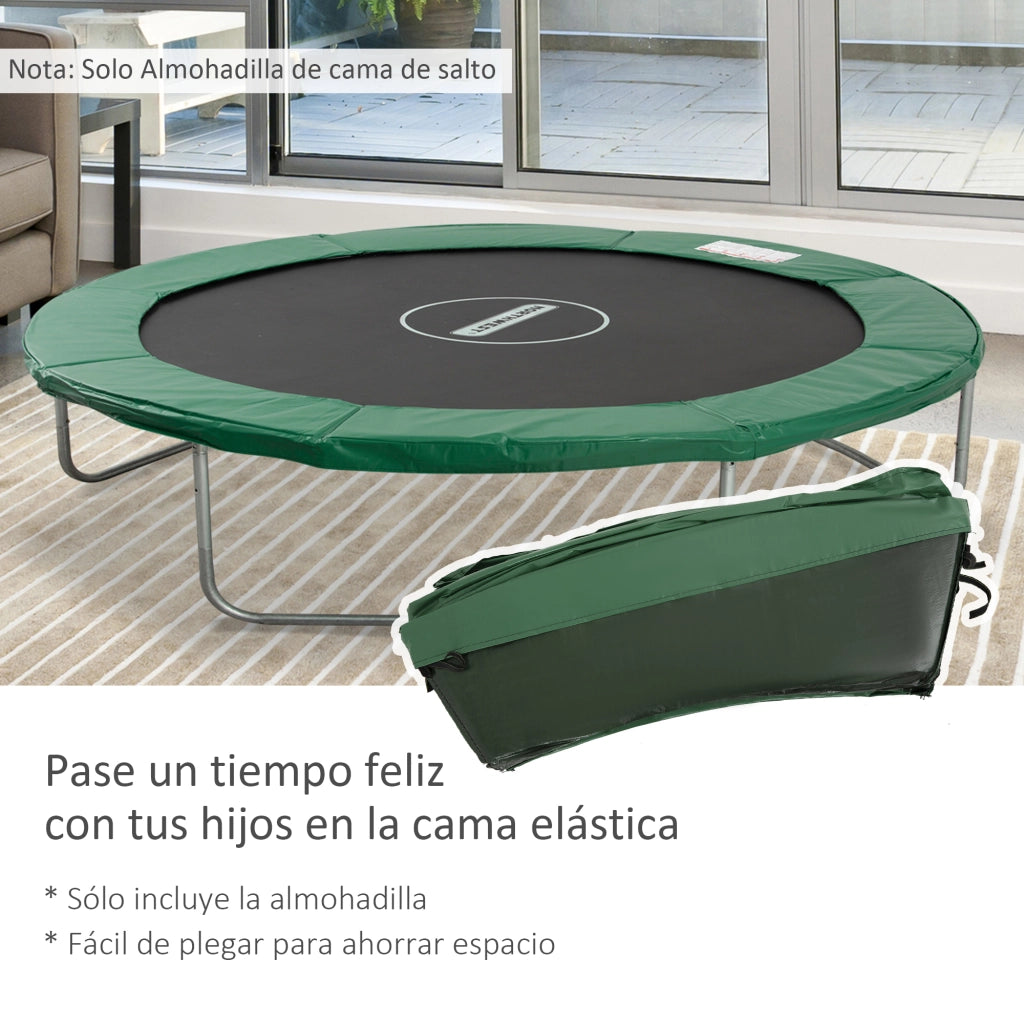 Copertura di Protezione Imbottita per Trampolino ¨C zephmum ¨C Verde ?305 cm