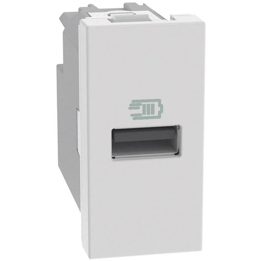 Caricatore USB Bticino MatixGO 15W con 1 porta tipo A bianco JW4191A