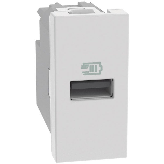 Caricatore USB Bticino MatixGO 15W con 1 porta tipo A bianco JW4191A