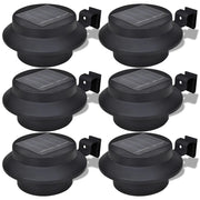 Lampade Solari 6 pz Luci per Recinzioni Nere CFW2550727